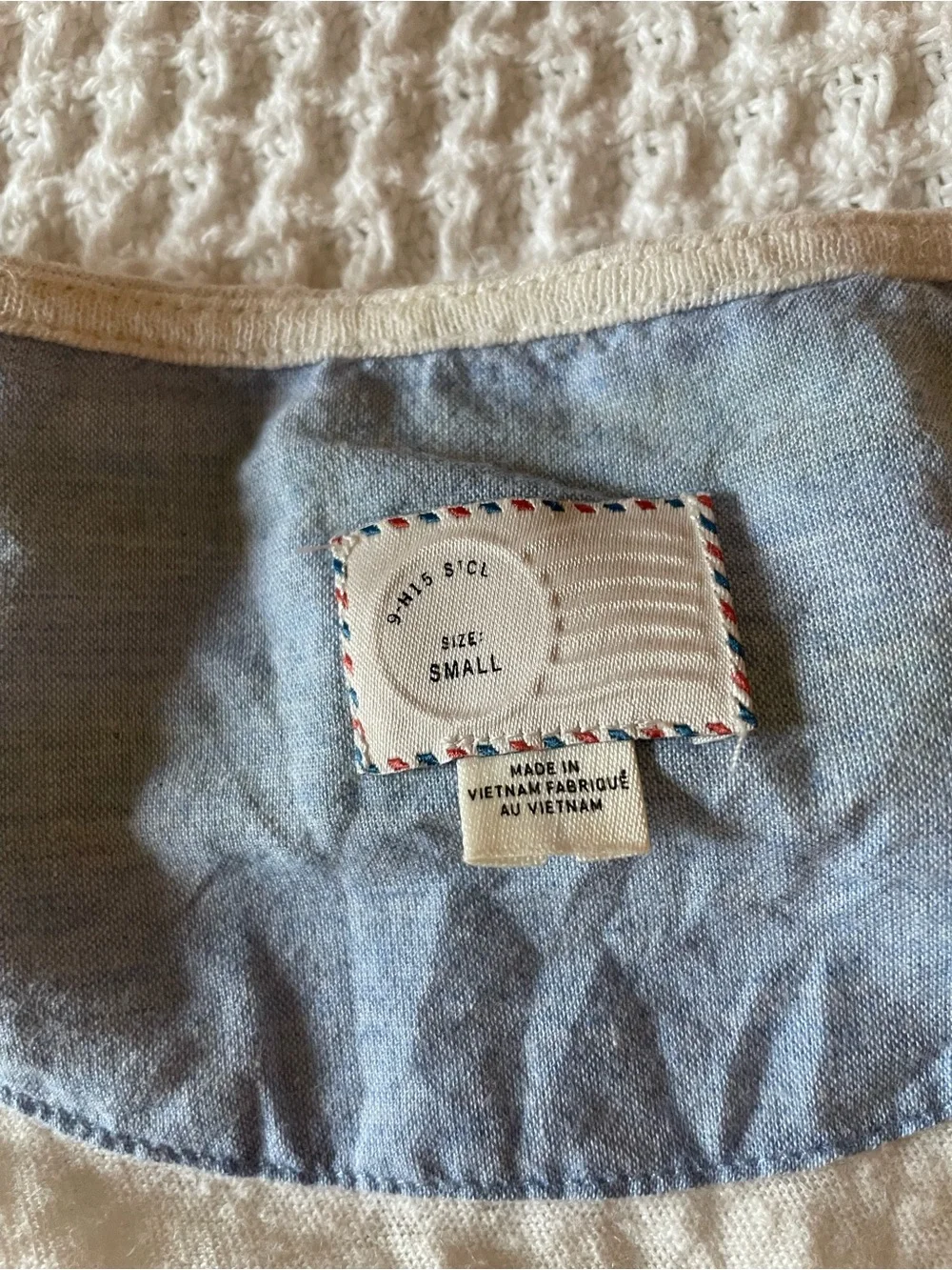Anthropologie Postmark Small Linen Blend Striped Peplum Top Yellow White S - Picture 4 of 4